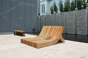 Chińska ławka parkowa - mała architektura ludowa