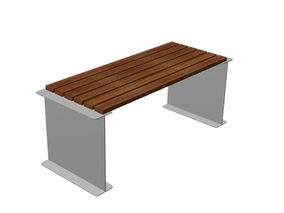 Stół Fillet metalowo drewniany